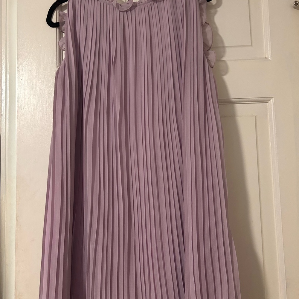 Lavender Pleated Women's Dress